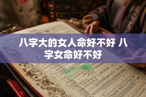八字大的女人命好不好 八字女命好不好