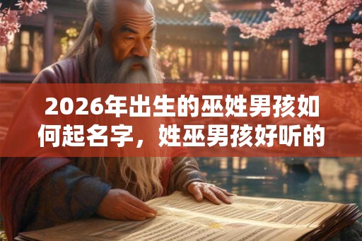 2026年出生的巫姓男孩如何起名字，姓巫男孩好听的名字