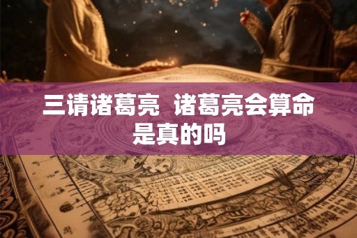三请诸葛亮  诸葛亮会算命是真的吗