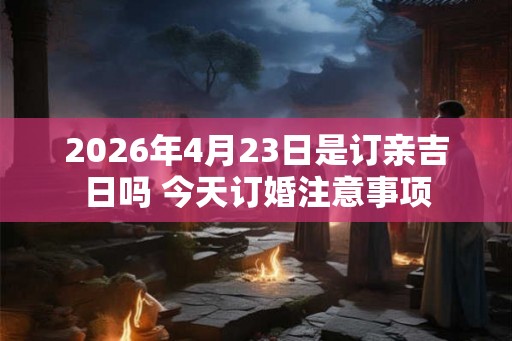 2026年4月23日是订亲吉日吗 今天订婚注意事项