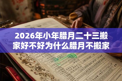 2026年小年腊月二十三搬家好不好为什么腊月不搬家？
