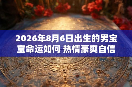 2026年8月6日出生的男宝宝命运如何 热情豪爽自信好胜 2026年8月6日出生的男宝宝命运如何 热情豪爽自信好胜