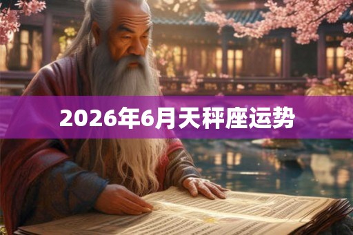 2026年6月天秤座运势