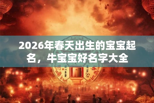 2026年春天出生的宝宝起名,牛宝宝好名字大全 2026年春天出生的宝宝起名,牛宝宝好名字大全