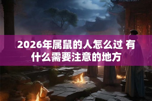 2026年属鼠的人怎么过 有什么需要注意的地方