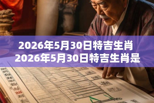 2026年5月30日特吉生肖 2026年5月30日特吉生肖是什么