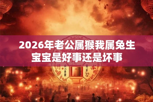 2026年老公属猴我属兔生宝宝是好事还是坏事