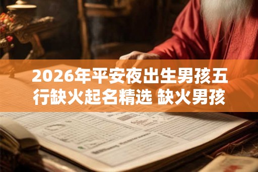 2026年平安夜出生男孩五行缺火起名精选 缺火男孩起名用字 2026年平安夜出生男孩五行缺火起名精选 缺火男孩起名用字