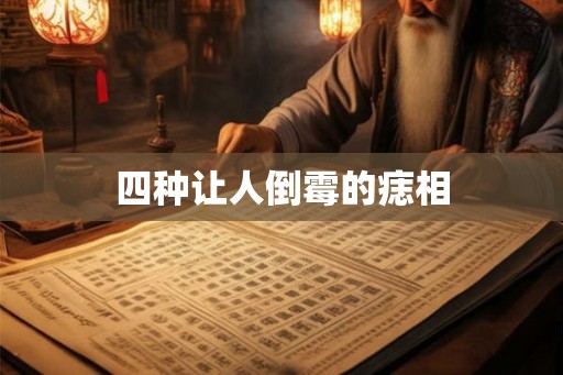 四种让人倒霉的痣相