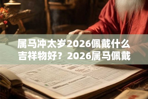 属马冲太岁2026佩戴什么吉祥物好？2026属马佩戴什么生肖好？
