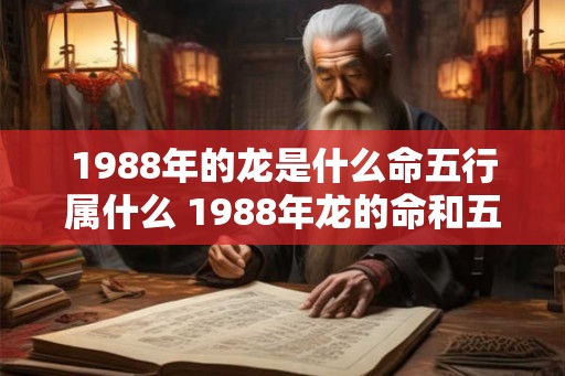 1988年的龙是什么命五行属什么 1988年龙的命和五行是什么