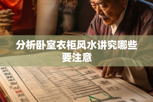 分析卧室衣柜风水讲究哪些要注意