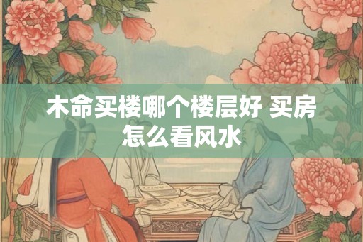 木命买楼哪个楼层好 买房怎么看风水