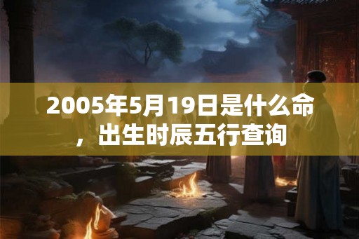 2005年5月19日是什么命，出生时辰五行查询