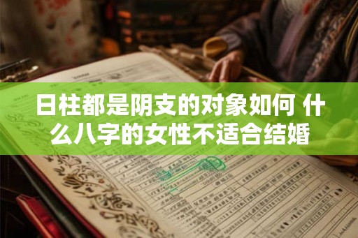 日柱都是阴支的对象如何 什么八字的女性不适合结婚
