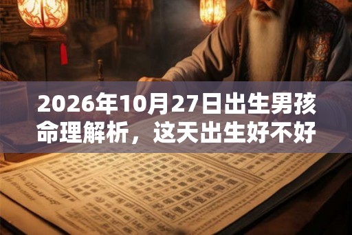 2026年10月27日出生男孩命理解析,这天出生好不好? 2026年10月27日出生男孩命理解析,这天出生好不好?