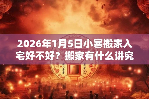 2026年1月5日小寒搬家入宅好不好？搬家有什么讲究和忌讳？