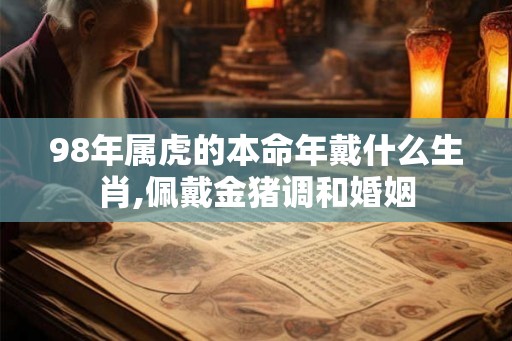 98年属虎的本命年戴什么生肖,佩戴金猪调和婚姻