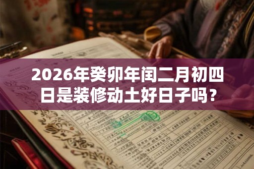 2026年癸卯年闰二月初四日是装修动土好日子吗? 2026年癸卯年闰二月初四日是装修动土好日子吗?