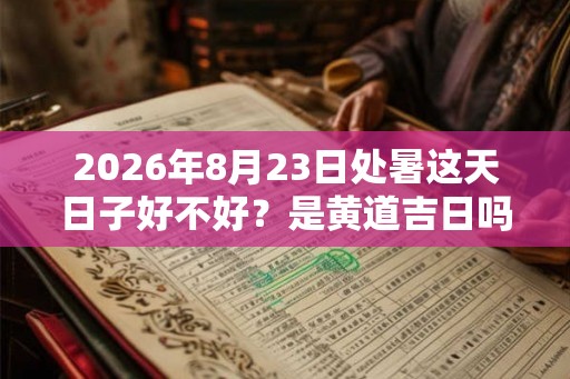 2026年8月23日处暑这天日子好不好？是黄道吉日吗？
