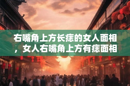 右嘴角上方长痣的女人面相，女人右嘴角上方有痣面相图解