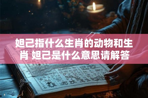 妲己指什么生肖的动物和生肖 妲己是什么意思请解答