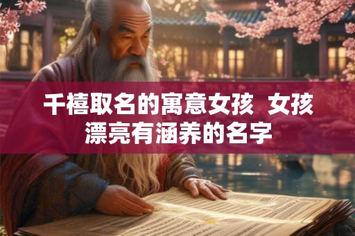 千禧取名的寓意女孩 女孩漂亮有涵养的名字 千禧取名的寓意女孩 女孩漂亮有涵养的名字