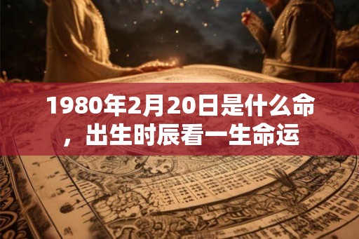 1980年2月20日是什么命，出生时辰看一生命运