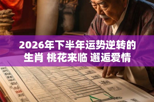 2026年下半年运势逆转的生肖 桃花来临 邂逅爱情