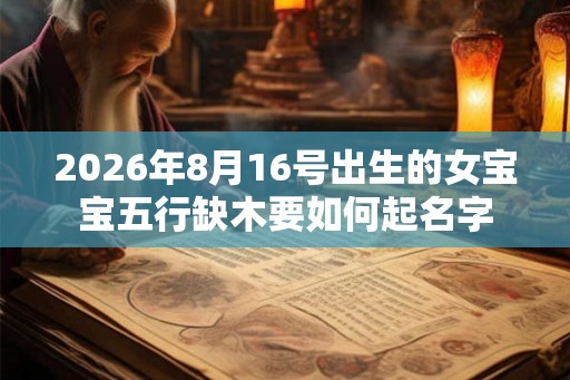 2026年8月16号出生的女宝宝五行缺木要如何起名字