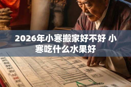 2026年小寒搬家好不好 小寒吃什么水果好