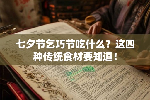 七夕节乞巧节吃什么？这四种传统食材要知道！