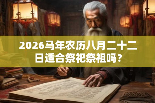 2026马年农历八月二十二日适合祭祀祭祖吗？