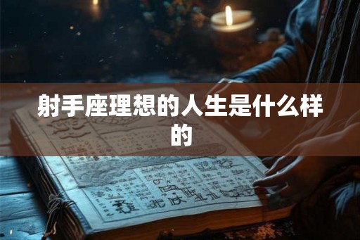 射手座理想的人生是什么样的