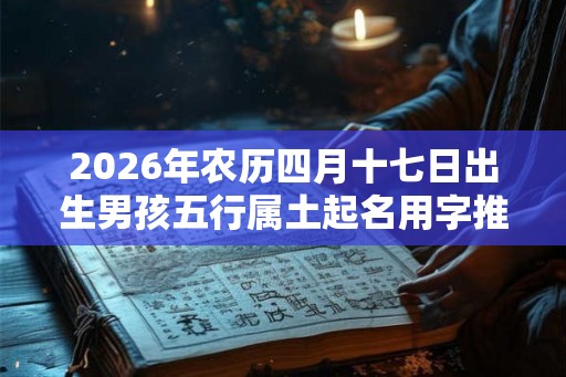 2026年农历四月十七日出生男孩五行属土起名用字推荐