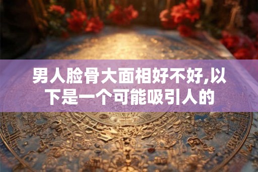 男人脸骨大面相好不好,以下是一个可能吸引人的