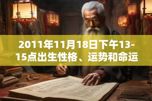 2011年11月18日下午13-15点出生性格、运势和命运
