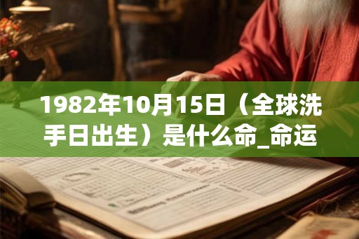 1982年10月15日（全球洗手日出生）是什么命_命运如何