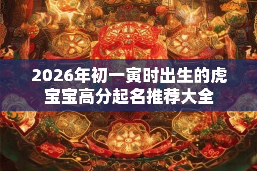 2026年初一寅时出生的虎宝宝高分起名推荐大全 2026年初一寅时出生的虎宝宝高分起名推荐大全