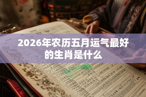 2026年农历五月运气最好的生肖是什么