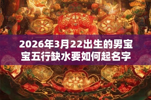 2026年3月22出生的男宝宝五行缺水要如何起名字