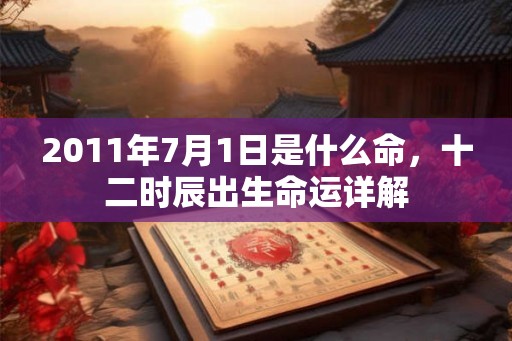 2011年7月1日是什么命，十二时辰出生命运详解