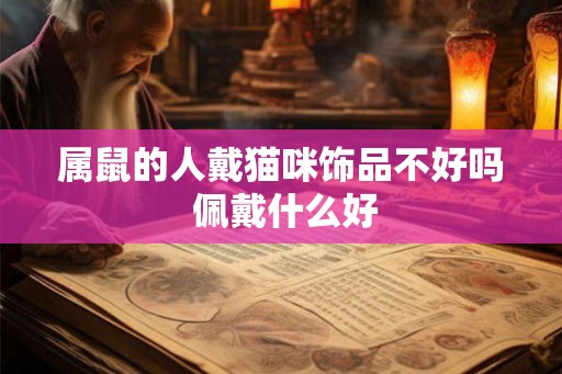 属鼠的人戴猫咪饰品不好吗 佩戴什么好