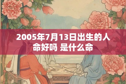2005年7月13日出生的人命好吗 是什么命