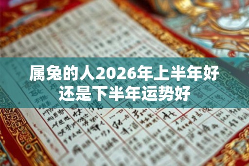 属兔的人2026年上半年好还是下半年运势好 属兔的人2026年上半年好还是下半年运势好
