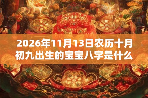 2026年11月13日农历十月初九出生的宝宝八字是什么