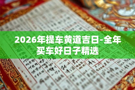 2026年提车黄道吉日-全年买车好日子精选 2026年提车黄道吉日-全年买车好日子精选