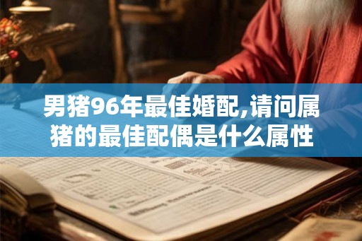 男猪96年最佳婚配,请问属猪的最佳配偶是什么属性