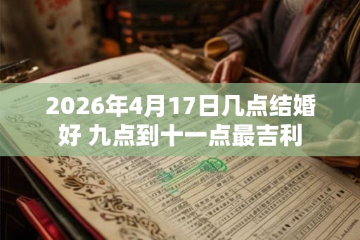 2026年4月17日几点结婚好 九点到十一点最吉利