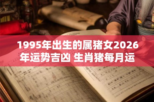 1995年出生的属猪女2026年运势吉凶 生肖猪每月运势解析